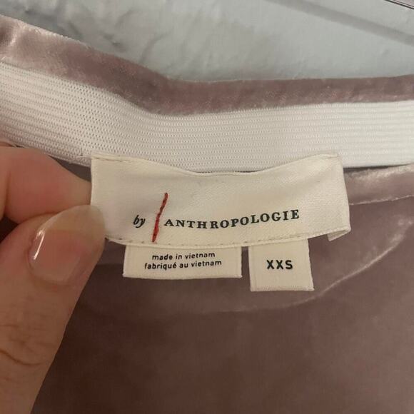 Anthropologie Fairy Blush Pink Tilda Velvet Maxi Skirt Soft Girl XXS - Picture 6 of 8